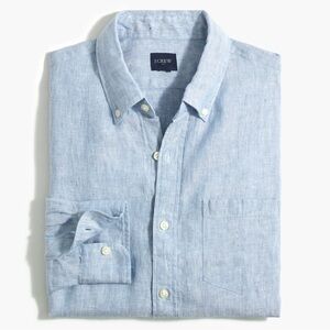 J Crew Classic linen-blend shirt Men’s Medium